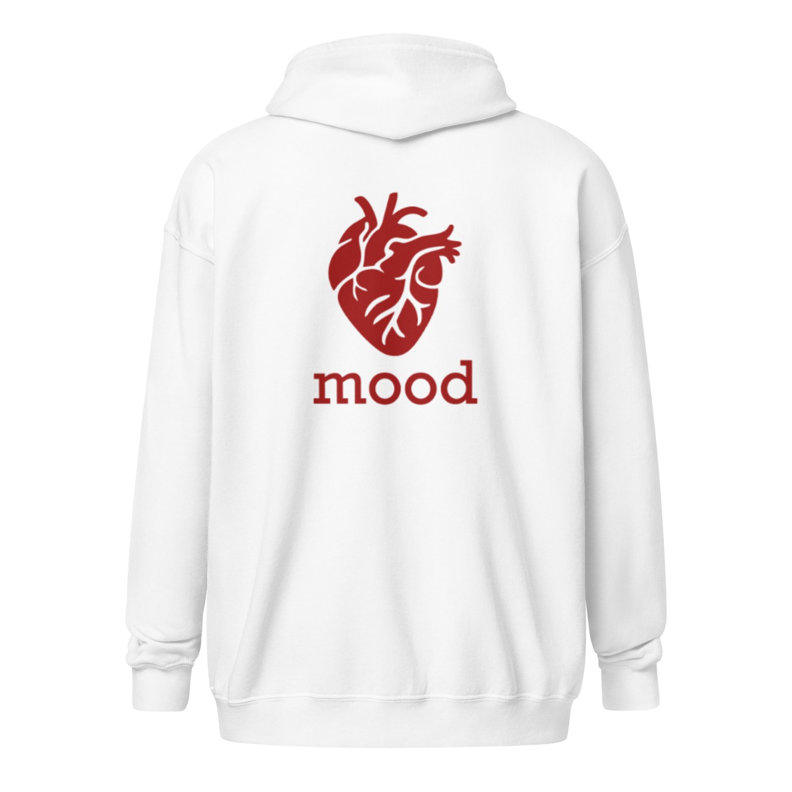 mood Hoodie con Zip Unisex (RED HEART ED.)